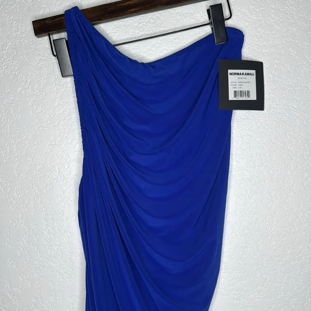 NWT NORMA KAMALI Diana Dress in Berry Blue Revolve Large - Picture 4 of 12